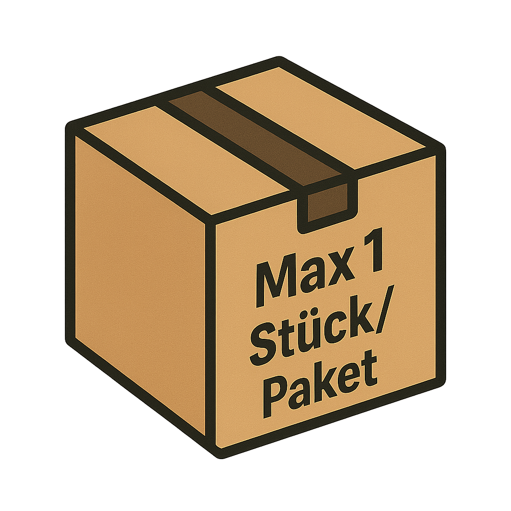 Maximal 1 mal im Paket enthalten